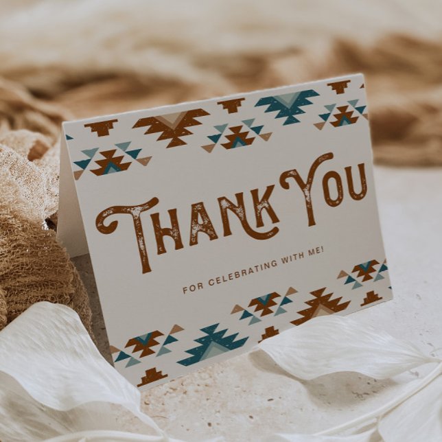 Southwest Baby Shower Thank You | Cowboy Baby Card (Creator Uploaded)