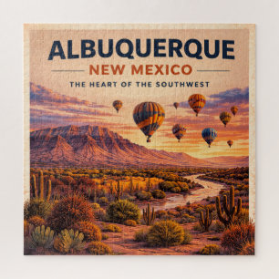 Southwest Balloon Adventure in Albuquerque Jigsaw Puzzle