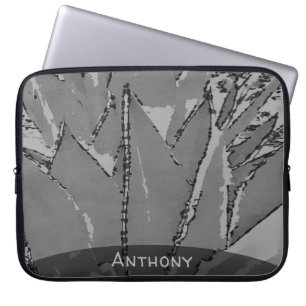 Southwest Black and White Agave Laptop Sleeve
