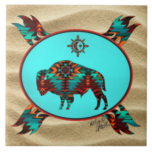 Southwest Buffalo Ceramic Tile