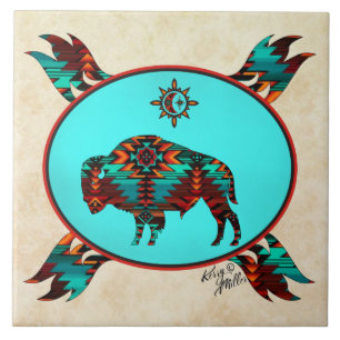 Southwest Buffalo Ceramic Tile