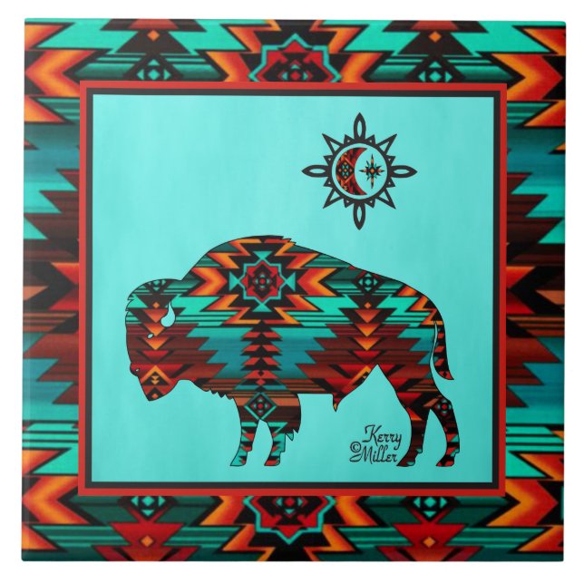 Southwest Buffalo CERAMIC TILE (Front)