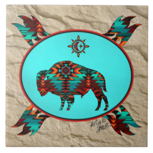 Southwest Buffalo Ceramic Tile