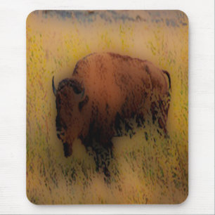 'Southwest Buffalo of the Prarie' Mouse Mat