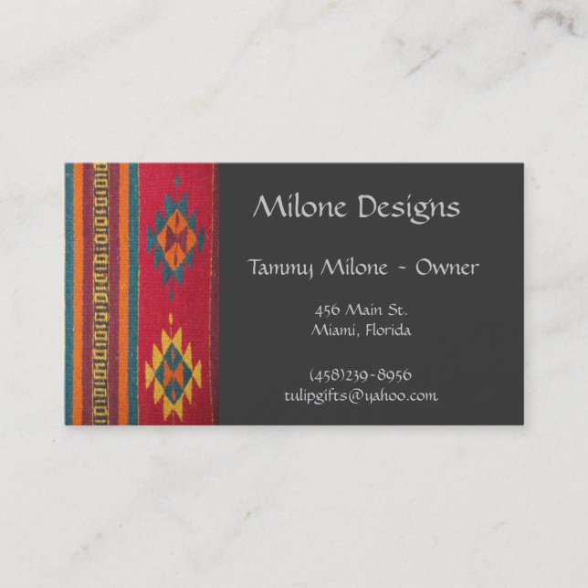 Southwest Business Card (Front)