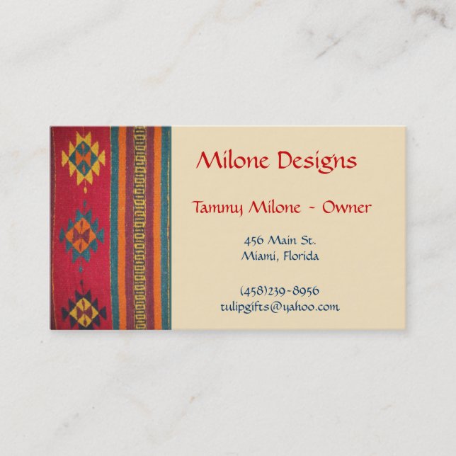 Southwest Business Card (Front)