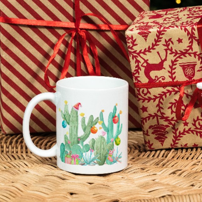 Southwest Cactus Holiday Christmas Desert Coffee Mug (Creator Uploaded)