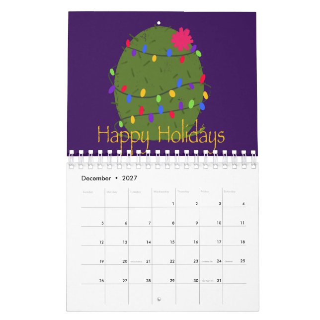 Southwest Calendar (Dec 2027)