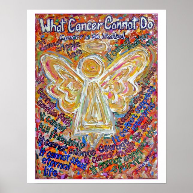 Southwest Cancer Angel Art Print (White Edge) (Front)