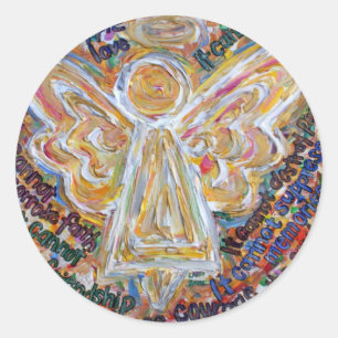 Southwest Cancer Angel Classic Round Sticker