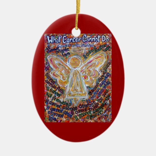 Southwest Cancer Angel Ornament Pendant Customised (Front)
