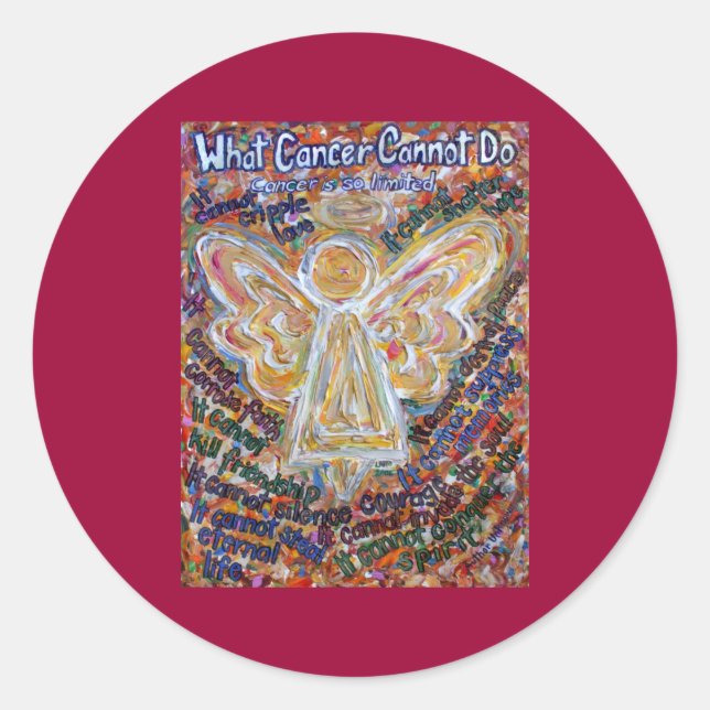 Southwest Cancer Angel Sticker (Front)