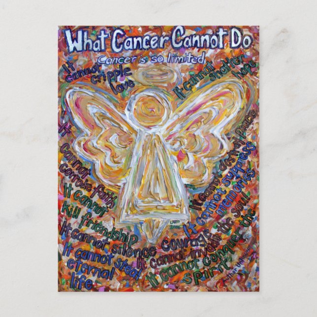 Southwest Cancer Cannot Do Angel Postcards or Card (Front)