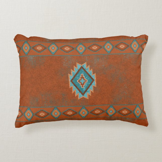Southwest Canyons Diamond Decorative Cushion (Front)