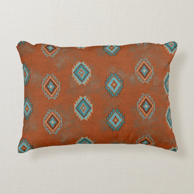 Southwest Canyons Diamond Decorative Cushion (Front)