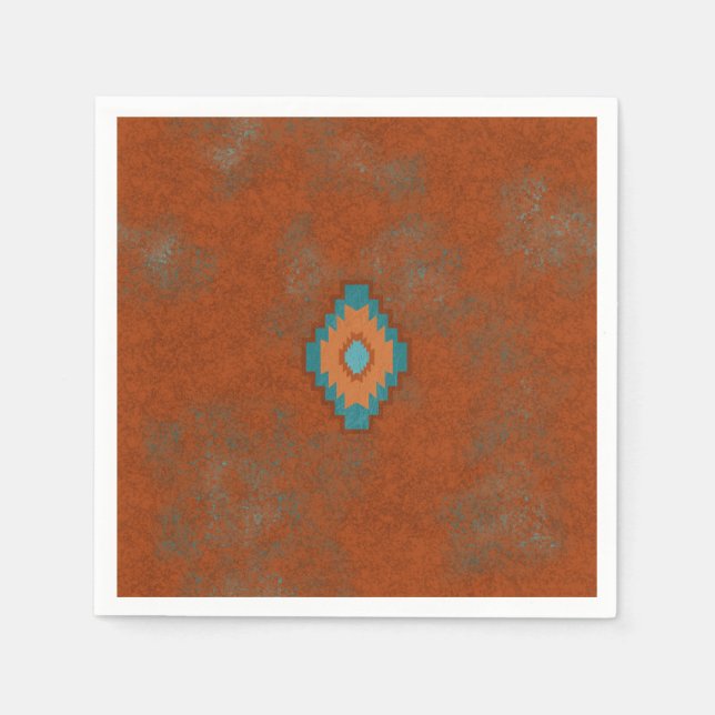Southwest Canyons Diamond Pattern Napkin (Front)