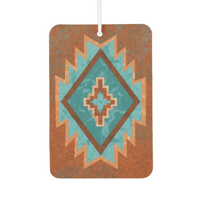 Southwest Canyons Geometric Diamond Design Car Air Freshener (Front)