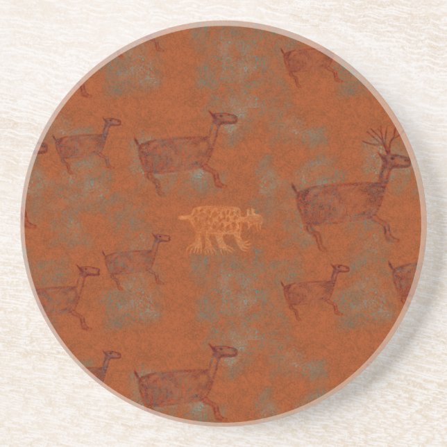 Southwest Canyons Petroglyphs Coaster (Front)