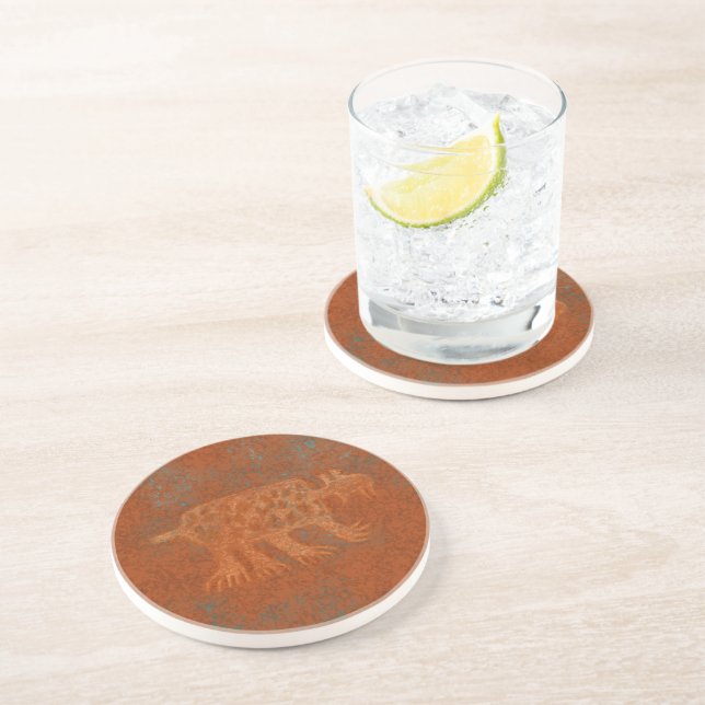Southwest Canyons Petroglyphs Coaster (Side)