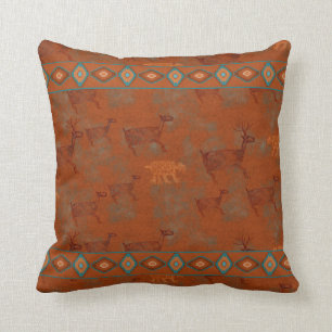 Southwest Canyons Petroglyphs Cushion