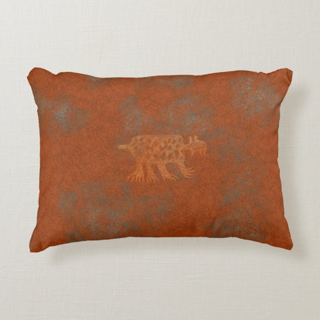 Southwest Canyons Petroglyphs Decorative Cushion (Front)