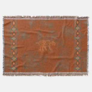 Southwest Canyons Petroglyphs Throw Blanket