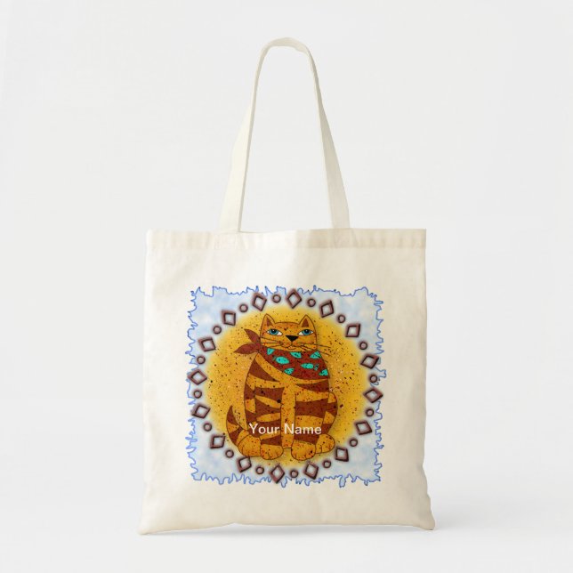 Southwest Cat Tote Bag (Front)