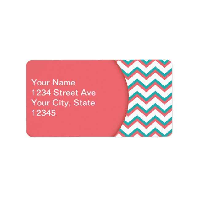 Southwest Chevron Pattern Label (Front)