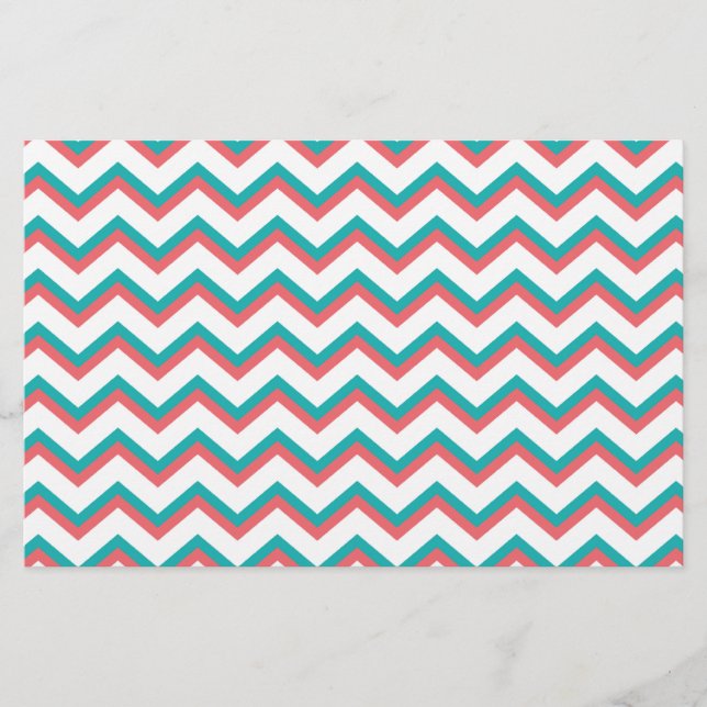 Southwest Chevron Pattern Stationery (Front)