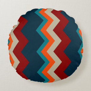 Southwest Chevron Round Cushion