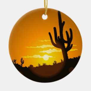 Southwest Christmas Ceramic Tree Decoration