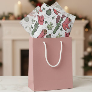 Southwest Christmas Cowgirl Howdy Christmas Tissue Paper