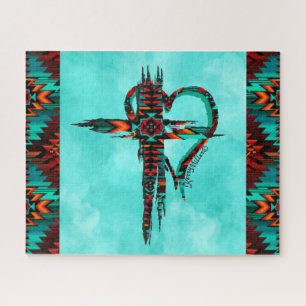 Southwest Cross And HeartJigsaw Puzzle