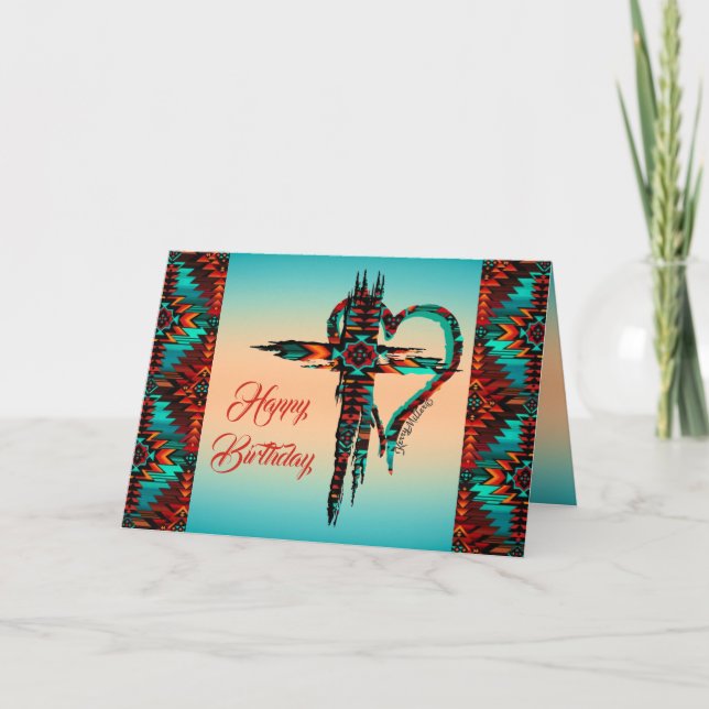 Southwest Cross Birthday Card (Front)