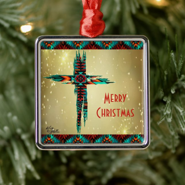 Southwest Cross Christmas Ornament (Tree)