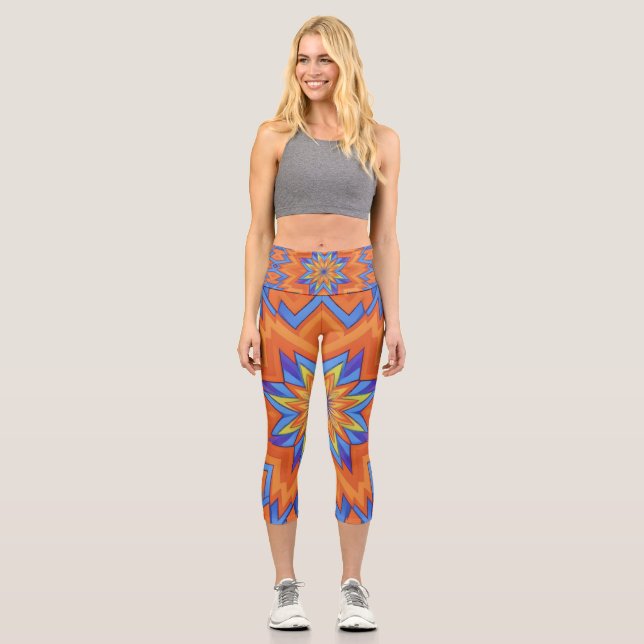 Southwest Crush Capri Leggings (Front)