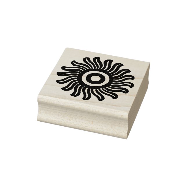 Southwest Del Sol Design Rubber Stamp (Stamp)