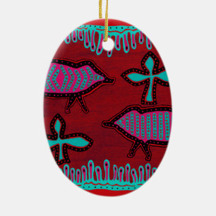 Southwest Desert Animals Ceramic Tree Decoration