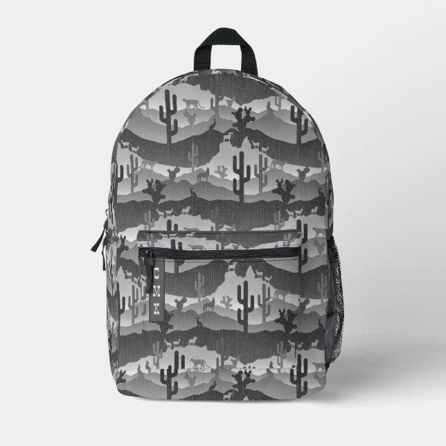 Southwest Desert Landscape Printed Backpack (Front)