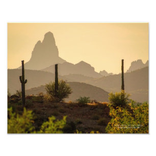 Southwest Desert Mountains Weaver's Needle Arizona Photo Print