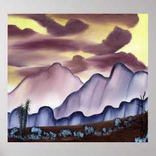 Southwest Desert Painting Poster
