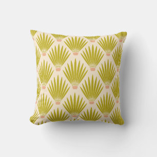 Southwest Desert Palm Leaves Yucca Plant - Cream Cushion