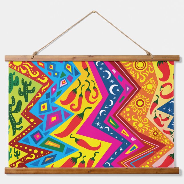 Southwest Desert Pattern Hanging Tapestry (Front)