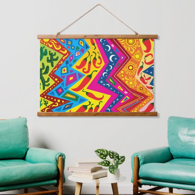 Southwest Desert Pattern Hanging Tapestry (Living Room)