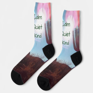 Southwest desert philosophy socks