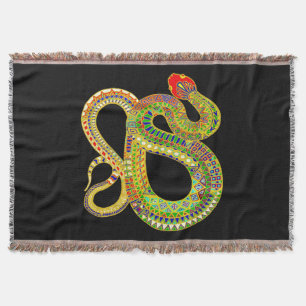 Southwest Desert Rattler Throw Blanket