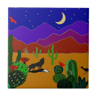 Southwest Desert Sunset Tile