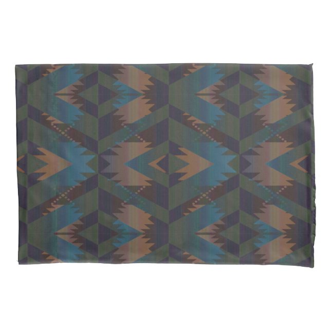 Southwest Design Aztec Pattern Pillowcase (Front)