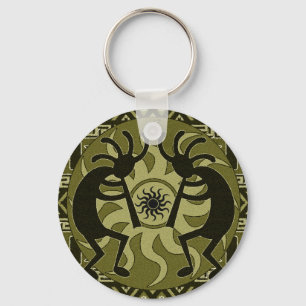 Southwest Design Dancing Kokopelli Tribal Sun Key Ring