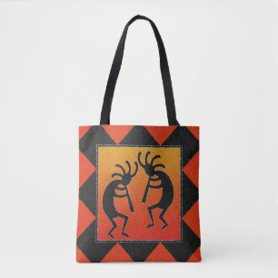 Southwest Design Kokopelli Tribal Tote Bag